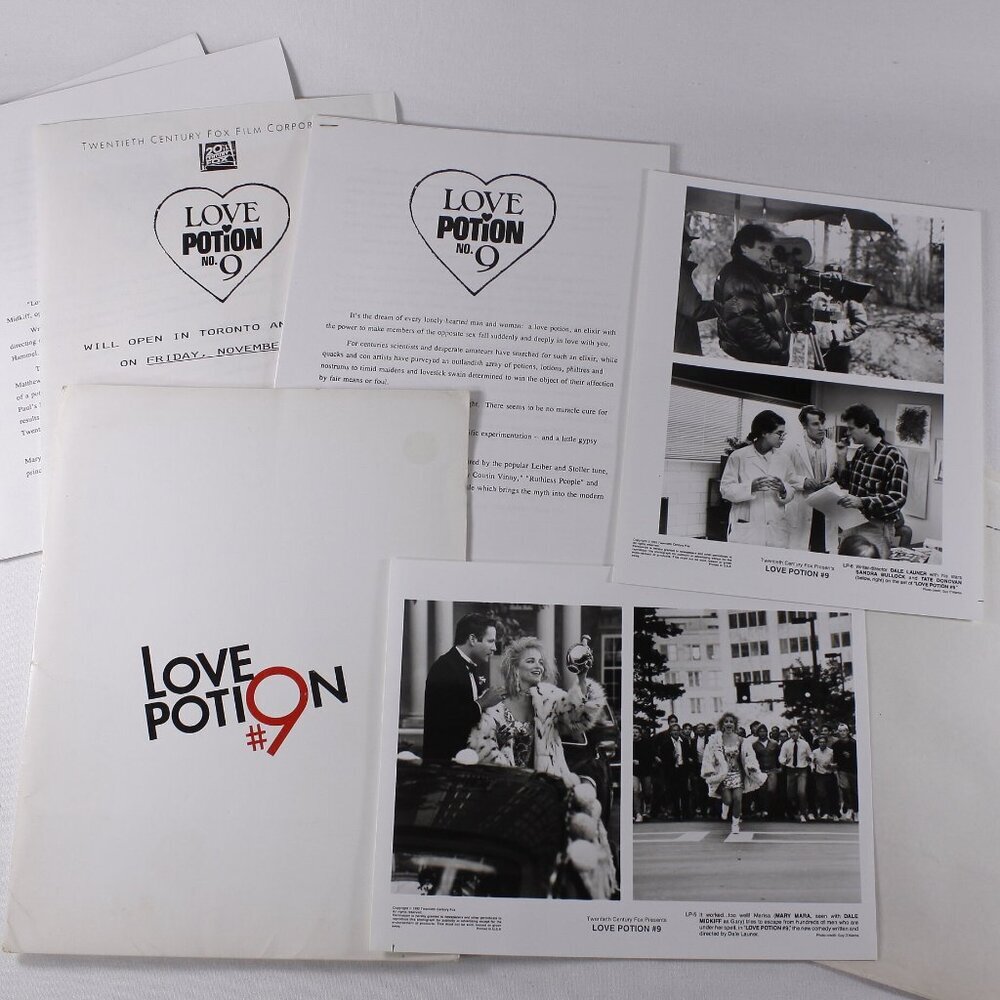 1992 Love Potion #9 Movie press kit, vintage Sandra Bullock Dale Midkiff